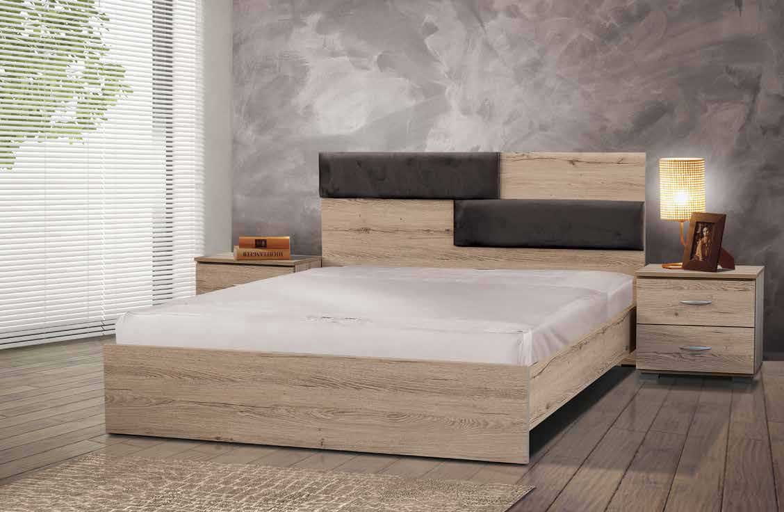 Ξύλινο κρεβάτι Angers