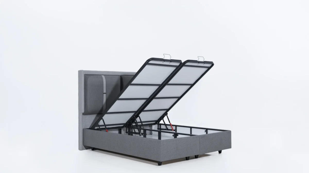 Κρεβάτι Ethra Bukle Dark Grey - Image 4