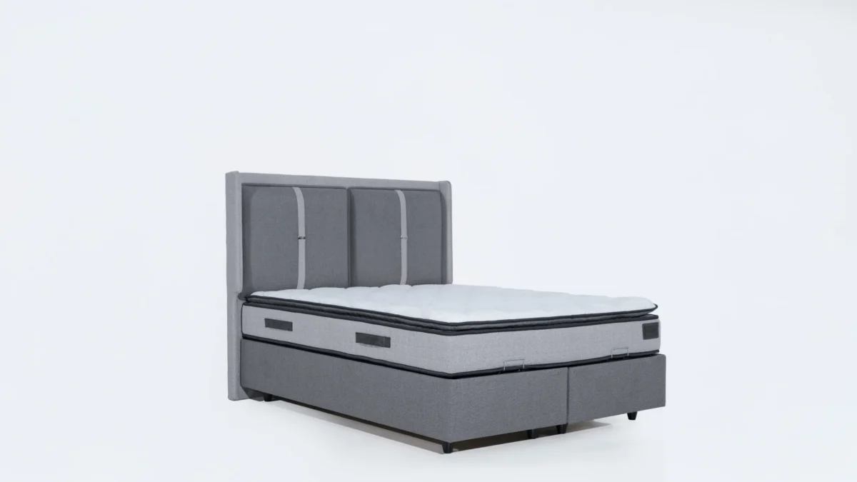 Κρεβάτι Ethra Bukle Dark Grey - Image 3