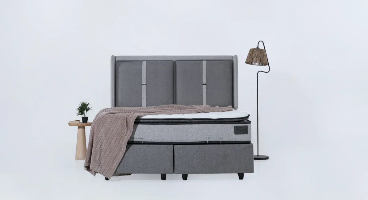 Κρεβάτι Ethra Bukle Dark Grey - Image 2